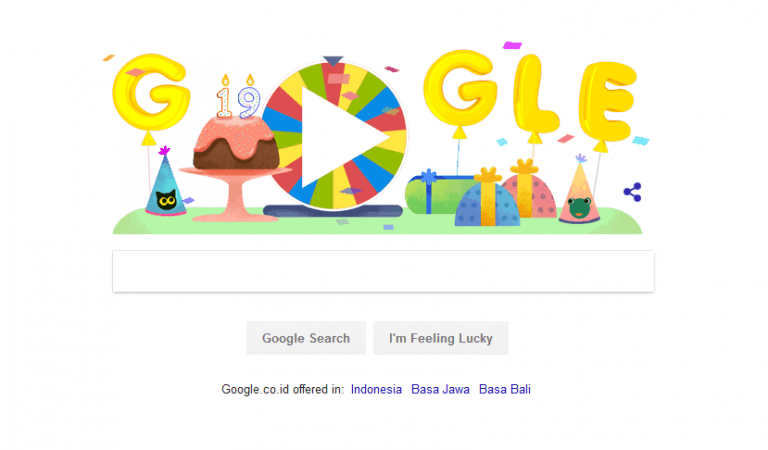 Google Hadirkan ‘Roda Keberuntungan’ Untuk Peringati Ulang Tahunnya